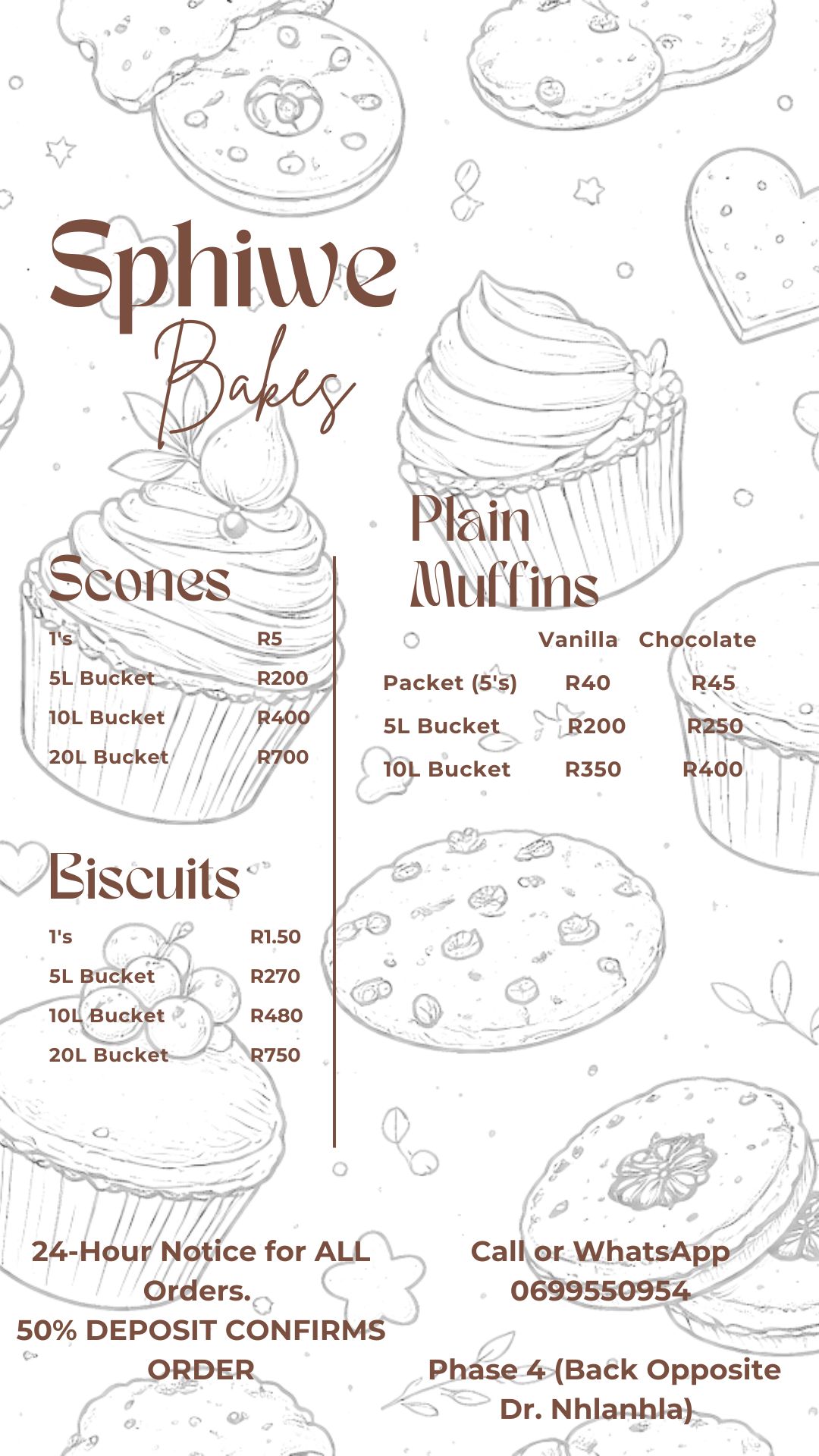 Sphiwe Bakes Baked Goodies for sale in Witbank