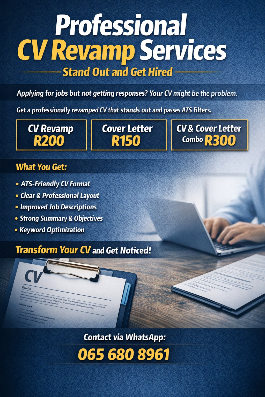 Professional CV Revamp Services – Stand Out and Get Hired for sale in Johannesburg