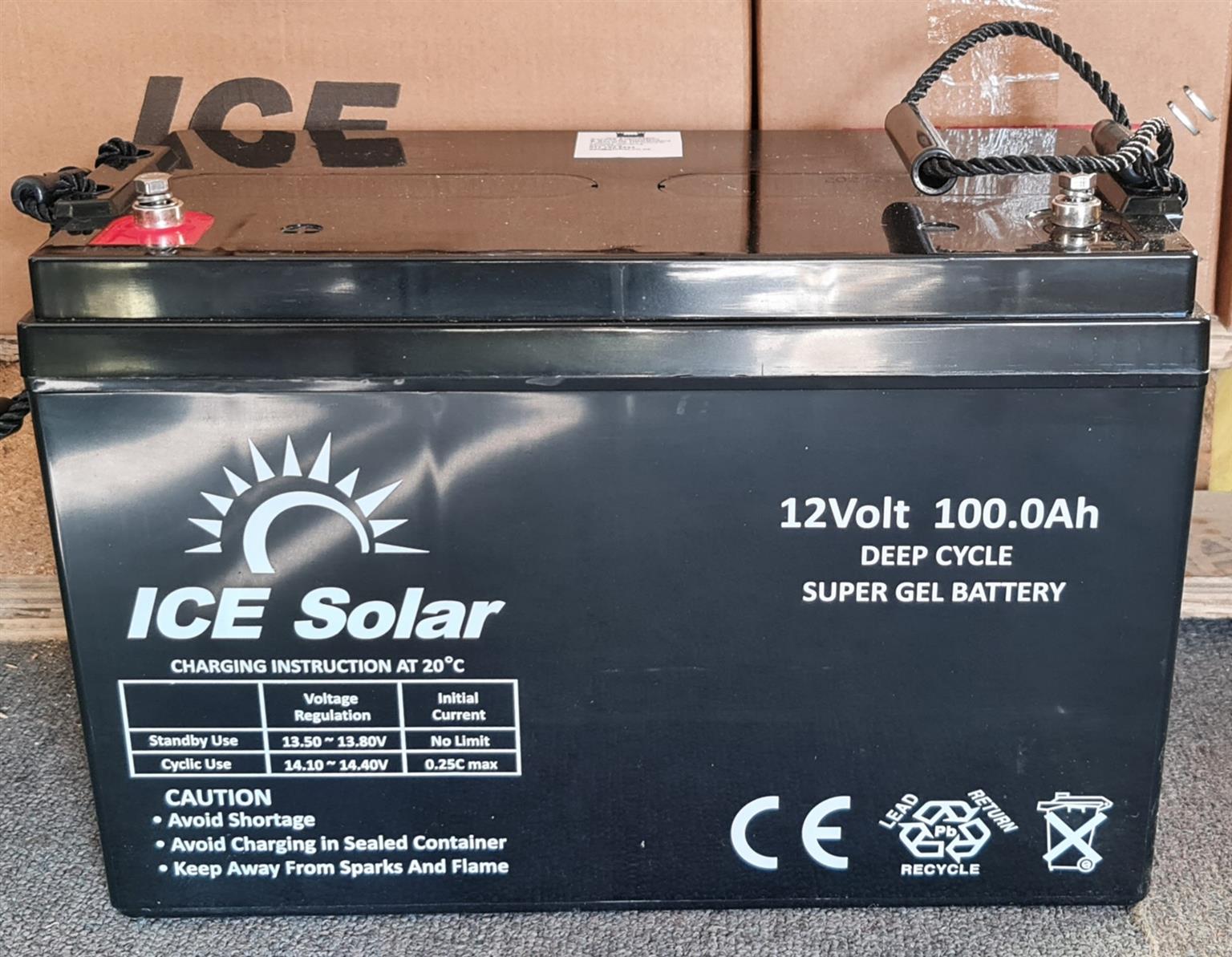 12V 100AH Deep Cycle Super Gel AGM Battery New for sale